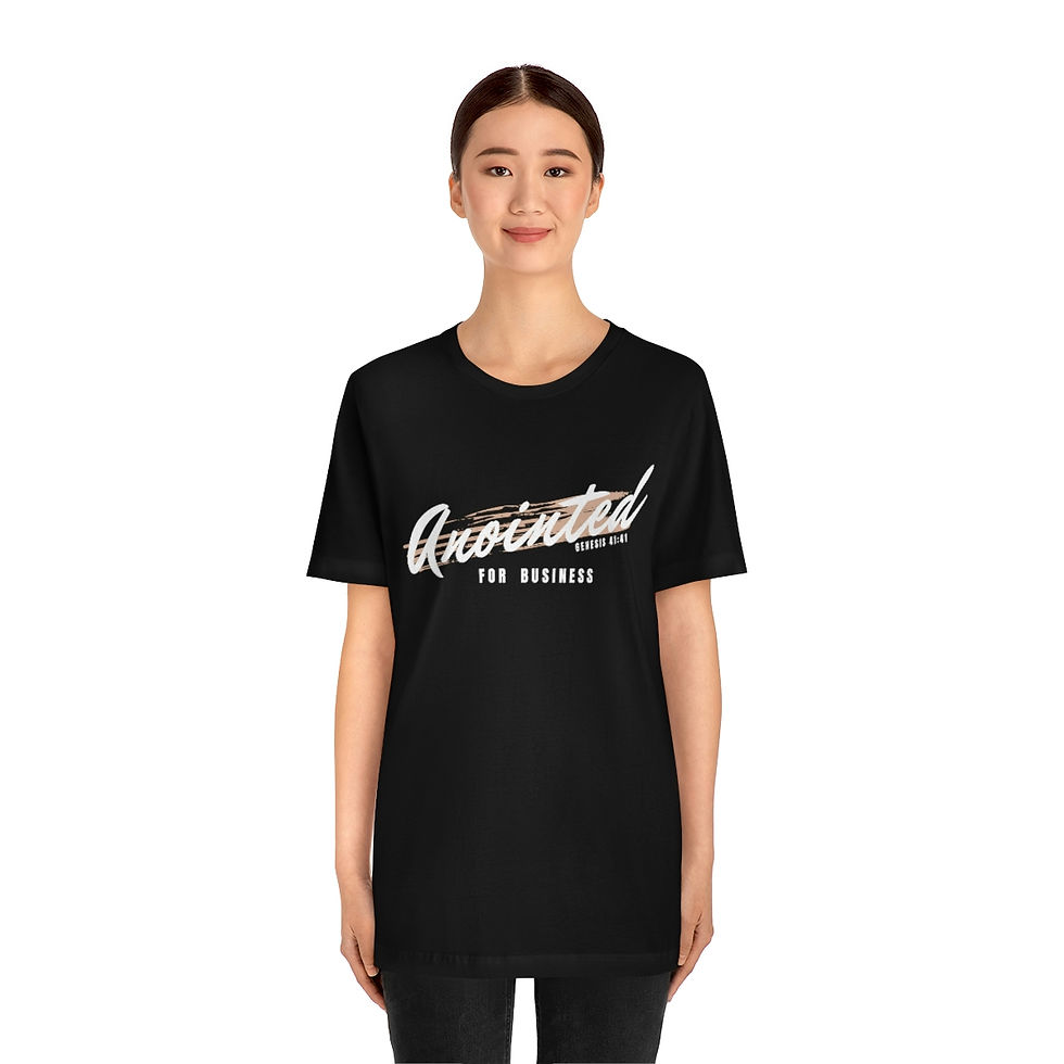 Thumbnail: Anointed for Business Unisex Jersey Short Sleeve Tee