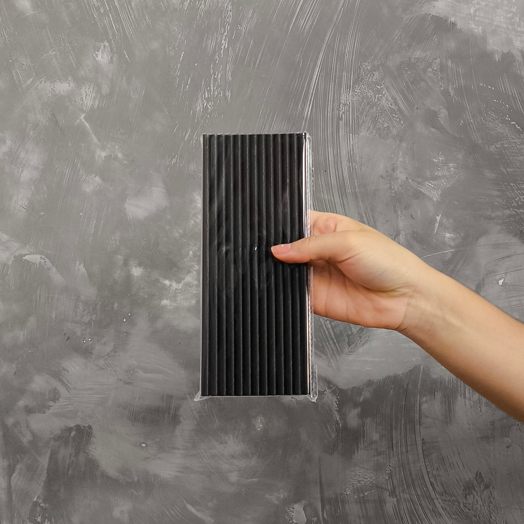 Canudo de Papel Liso Preto 19,5cm – Pacote com 25 Unidades