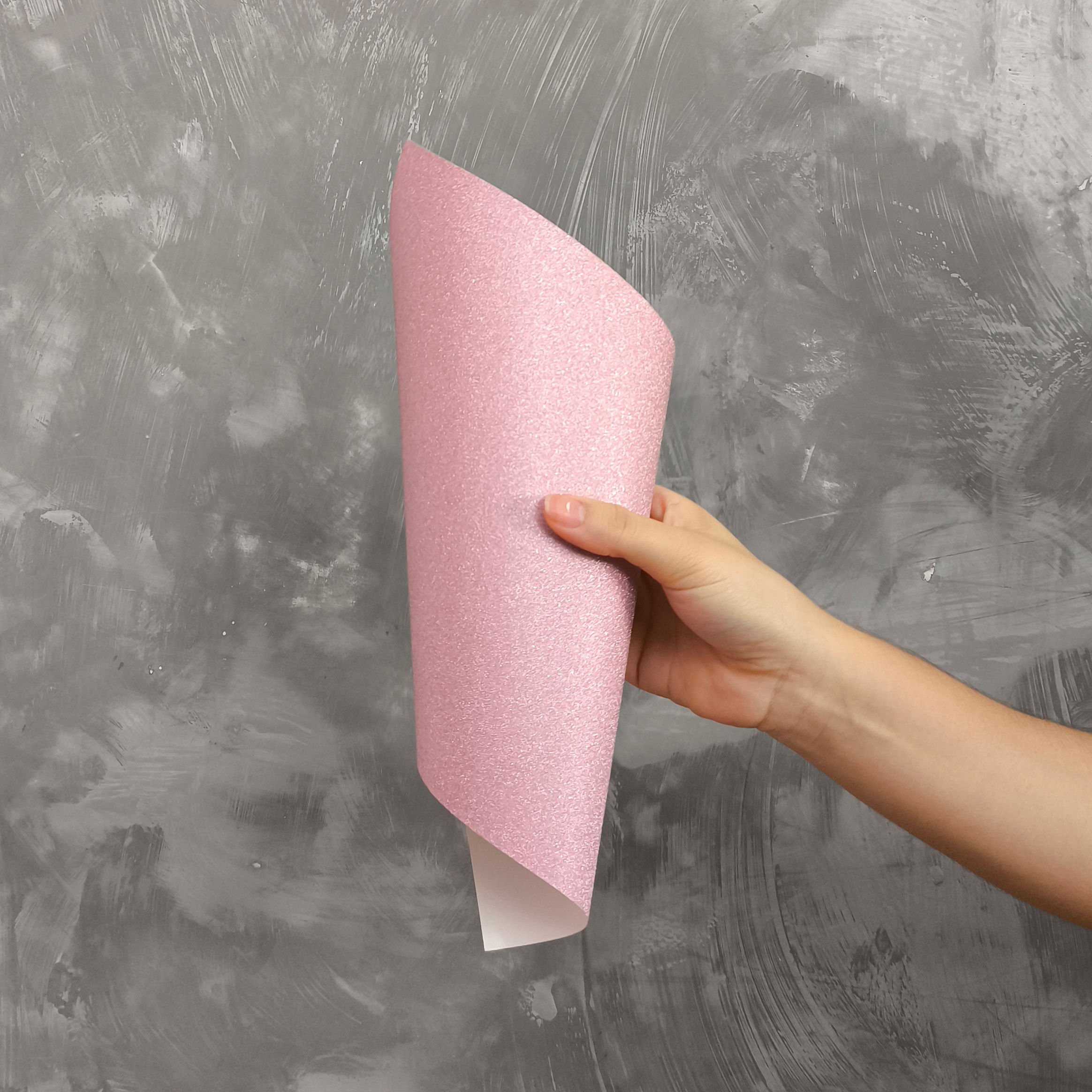 Papel Glitter 250g - Cor Rosa Chá