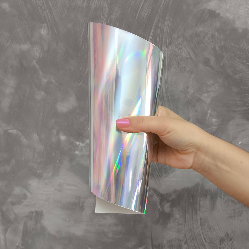 Papel Lamicote Holográfico A4 250g - Prata