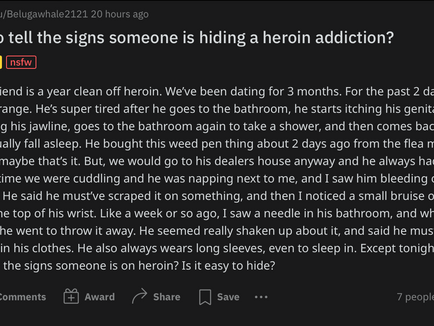Uncovering the Truth: Inside the World of Heroin Addiction as Told by Reddit Users