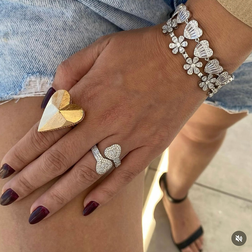 Miniatura: Anel Cuore Splendore Ródio Branco 