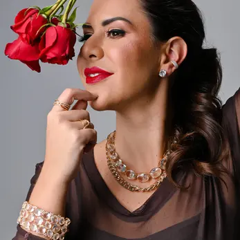 flor, brinco, colar, elos, colar de elos, boho chique