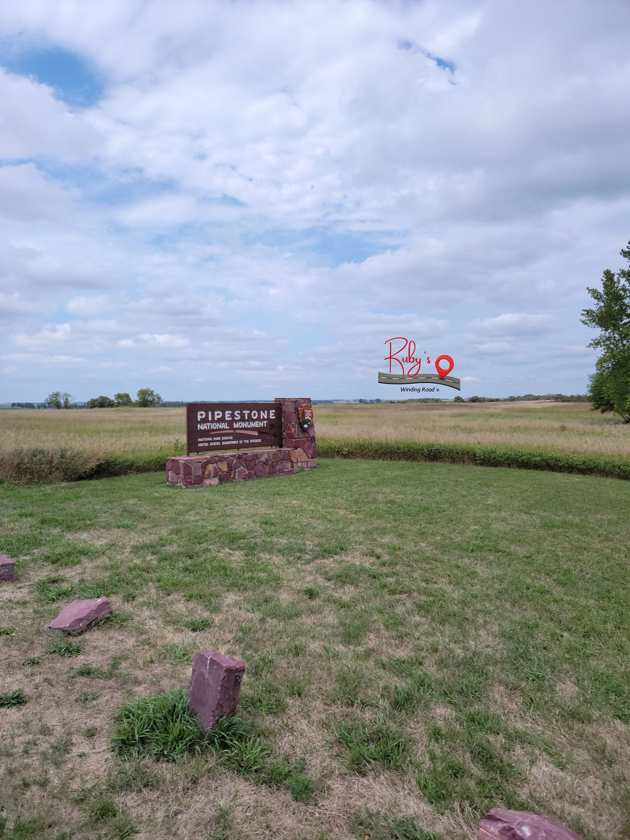 Pipestone National Monument sign