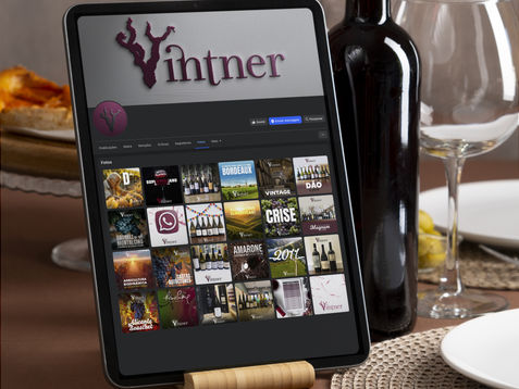 social media of Vintner with various posts