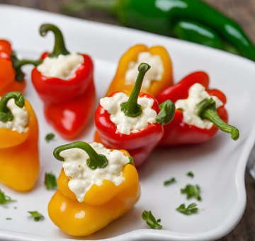 Cottage Cheese Stuffed Mini Peppers