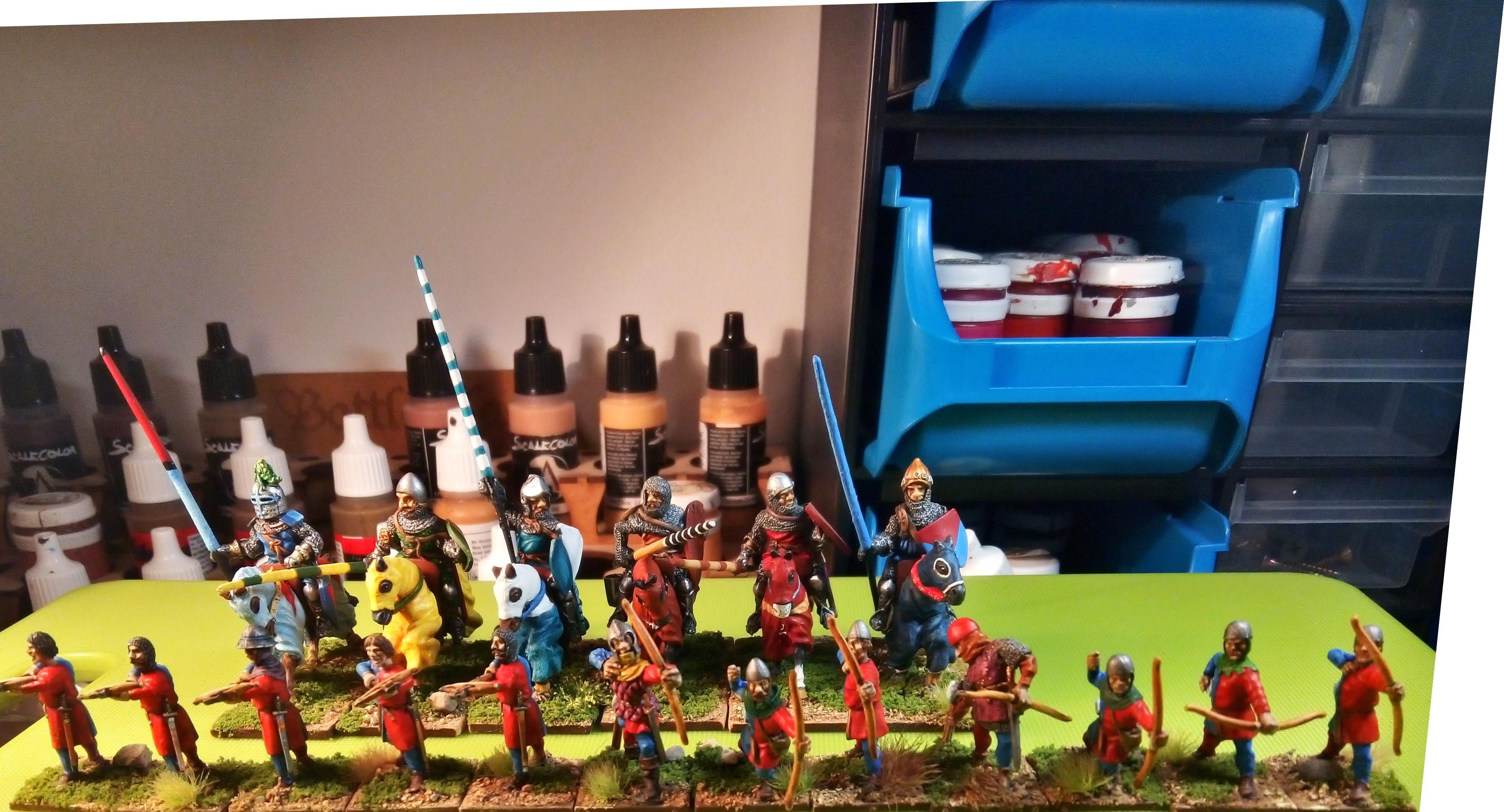 Medieval Knights and foot-Minifigs