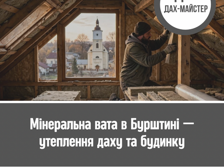Мінеральна вата в Бурштині — утеплення даху та будинку | Дах-Майстер