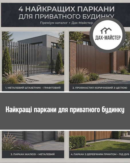 Найкращі паркани для приватного будинку