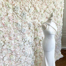 pink flower wall
