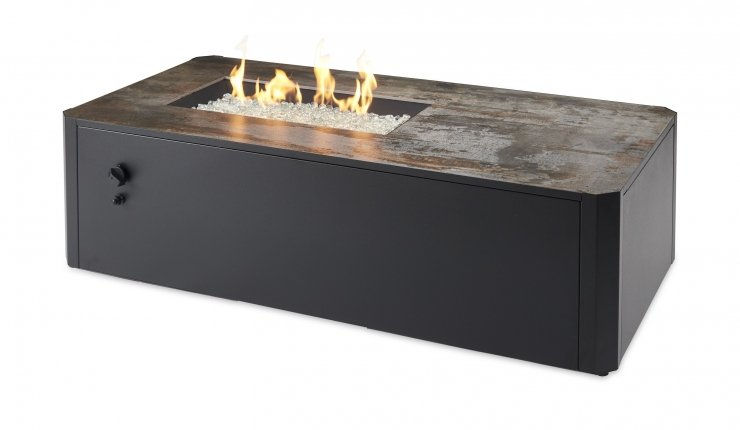 Kinney Rectangular Gas Fire Pit