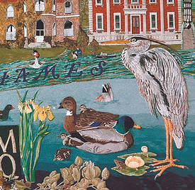 The Sunbury Millennium Embroidery Village Panel