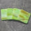Thumbnail: green fused glass coasters