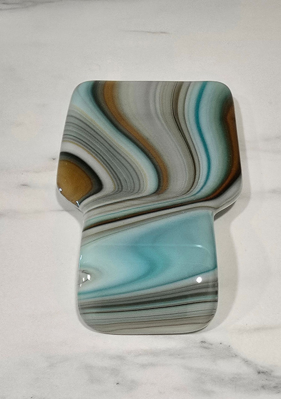 Thumbnail: Fused Glass Spoon Rest