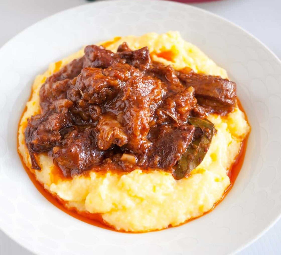 Lamb Ragu with Polenta