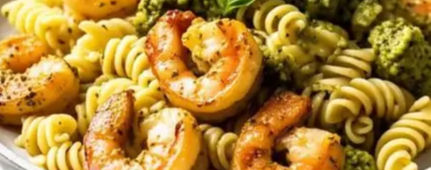 Fusilli Pasta and Shrimp