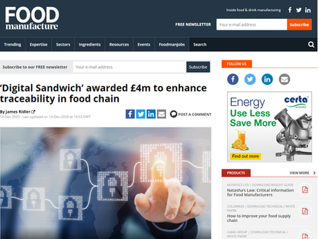 Food Manufacture are following our progress