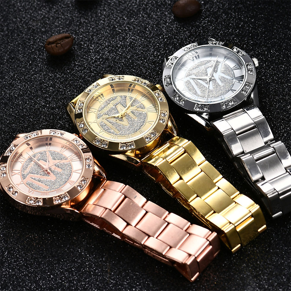 Thumbnail: Golden Roman Diamond Luxe Watch