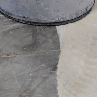 Freshly ground concrete ready for coating