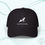 Thumbnail: The Wingleader dad cap in black with white embroidery