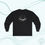 Thumbnail: Cozy Cat and Book Lover Long Sleeve Tee Front View Black