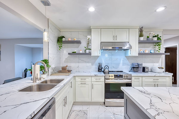 Milky White Kitchen Cabinet