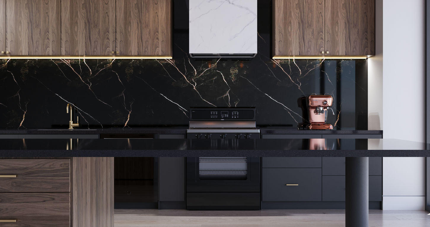 Black Premium Style Kitchen Cabinet