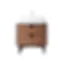 Parco 30" Walnut Freestanding Mid-Century Bathroom Vanity