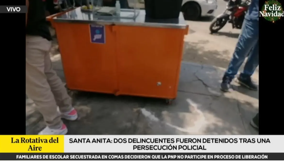 Dos criminales fueron detenidos después de una persecución y un intercambio de disparos