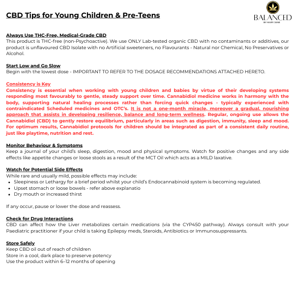 Thumbnail: Kids - 600mg Pure Medical Grade CBD Oil for Children to Pre-Teens