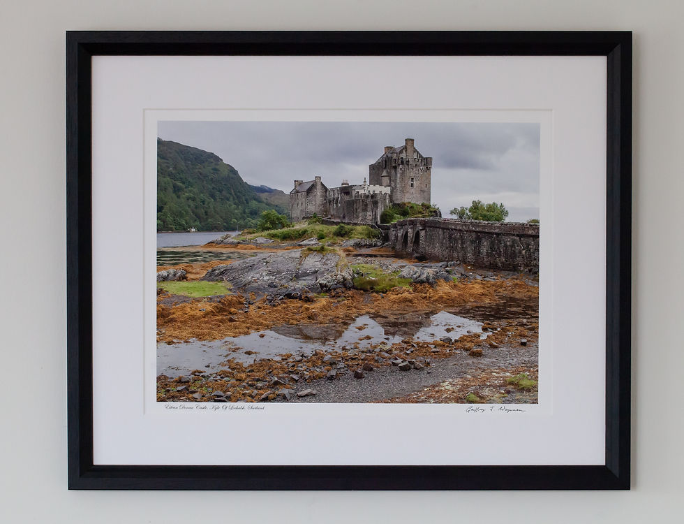 Ayous Wood Black Bevelled Frame