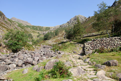 Stickle Tarn Trail in Langdales Lake District by Geoff Wayman