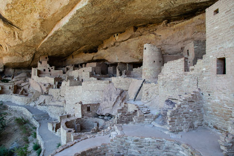 Cliff Palace ruins in Mesa Verde Colorado USA  beautiful photo by Geoff Wayman