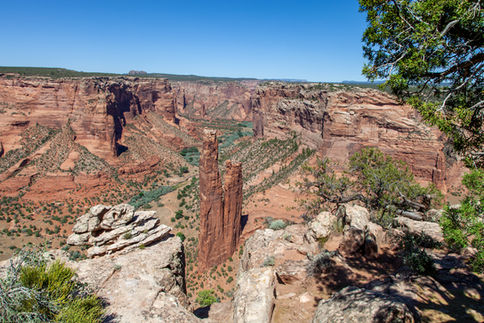 Spider Rock at Canyon De Chelly in Arizona USA beautiful photo by Geoff Wayman