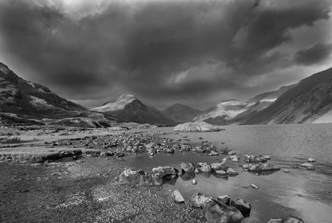 Atmospheric image of Wastwater in Lake District England.  Beautiful photo by GJ Wayman Photography