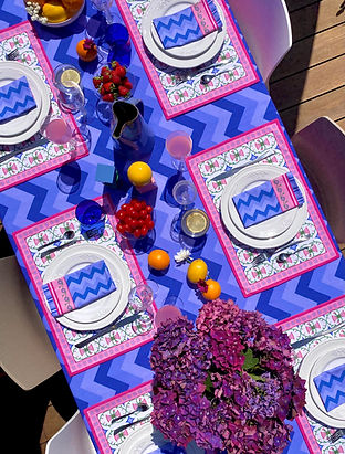 Studio Naos - Collection Amarna, linge de table joyeux et coloré