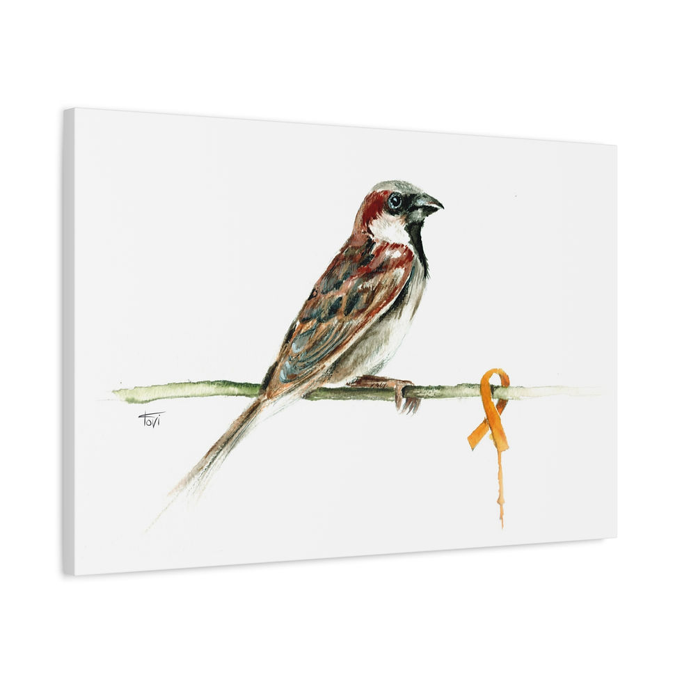 Thumbnail: House Sparrow - Canvas Print