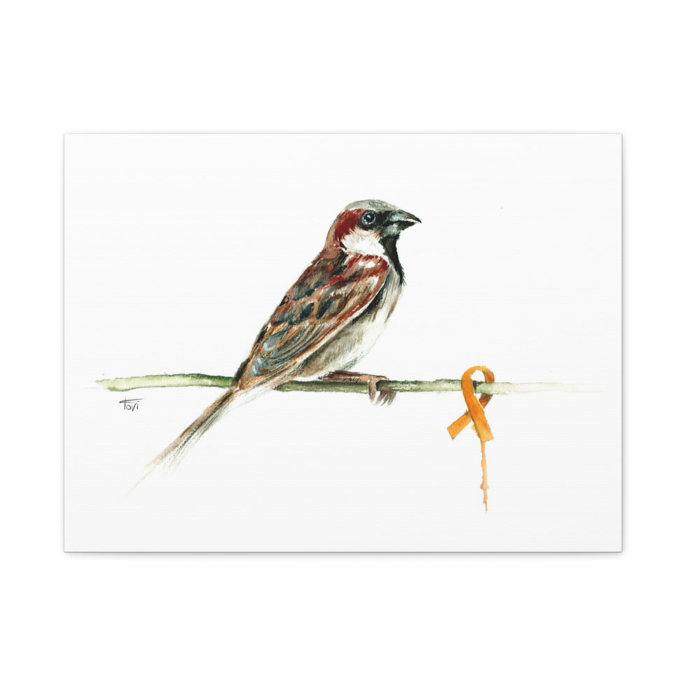 Thumbnail: House Sparrow - Canvas Print