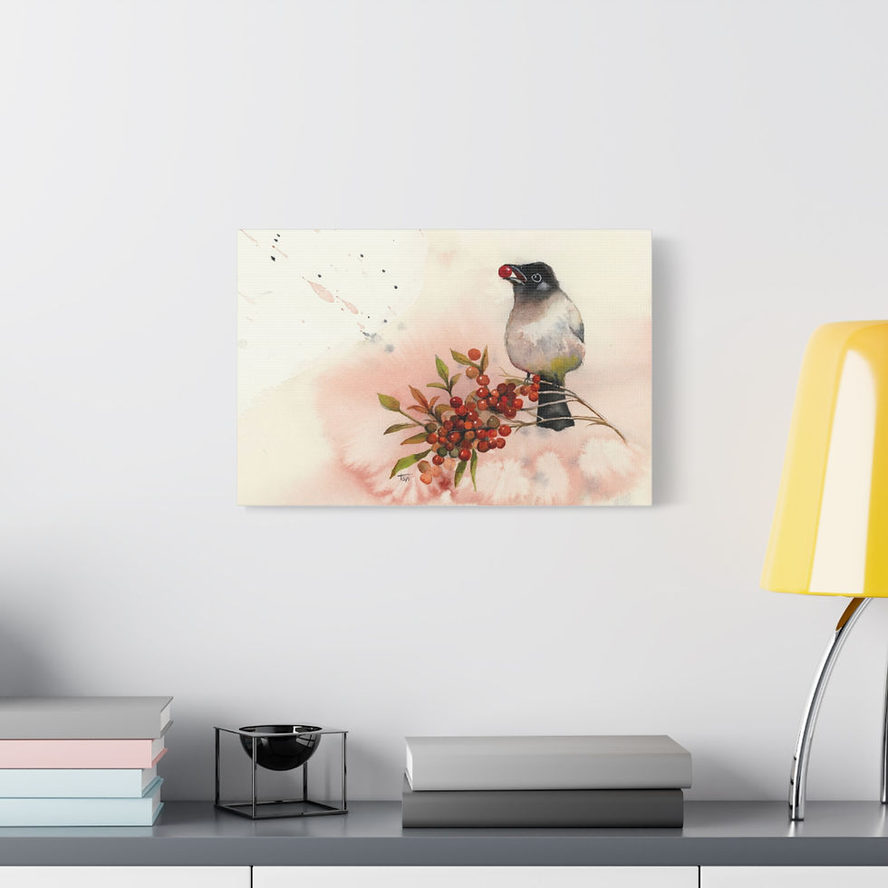 Thumbnail: Common Bulbul - Canvas Print