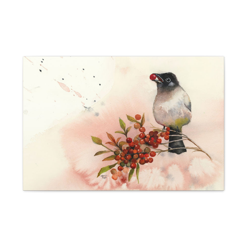 Thumbnail: Common Bulbul - Canvas Print