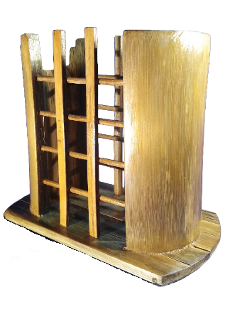 Thumbnail: Bamboo Spoon Cum Cutlery Multi Purpose Holder