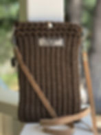Thumbnail: Crossbody Phone Sleeve - Cappuccino Gloss