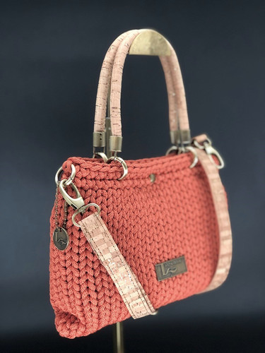 EMMA Top Handle Bag - Coral | Loop Couture