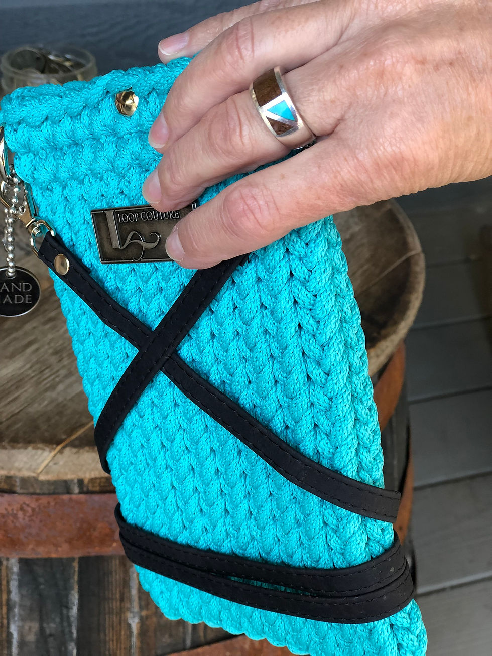 Miniaturbild: Crossbody Phone Sleeve - Tropical Turquoise