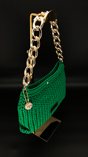 EMMA - Shamrock Green Chunky Gold | Loop Couture