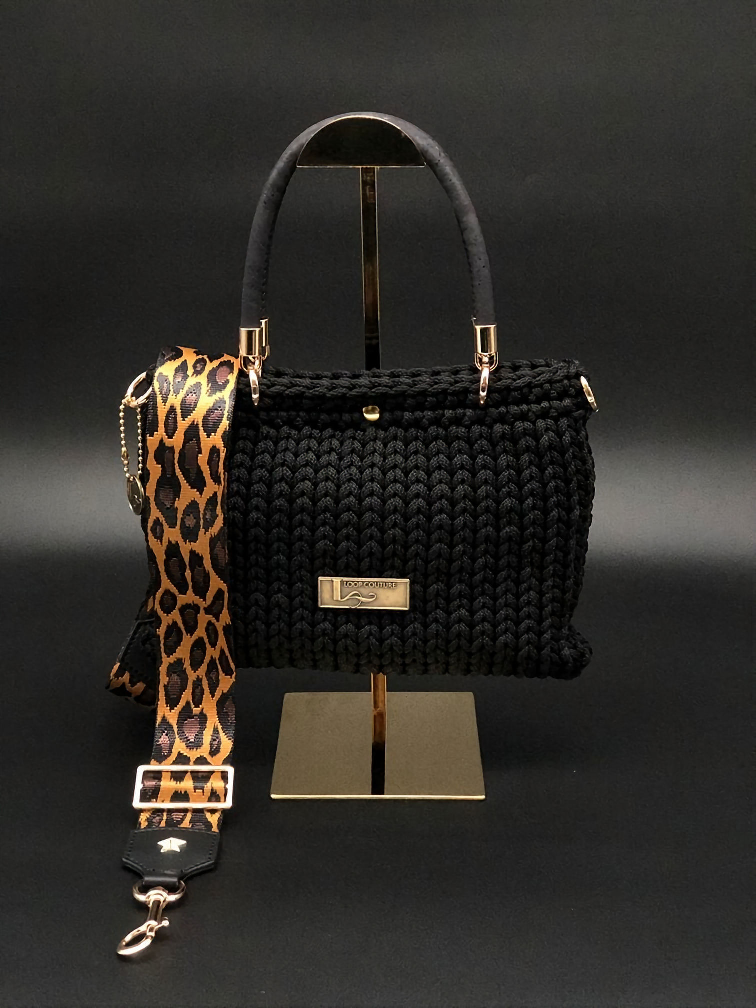 EMMA Top Handle Bag -Noir Black