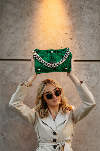 EMMA - Shamrock Green Chunky Gold | Loop Couture