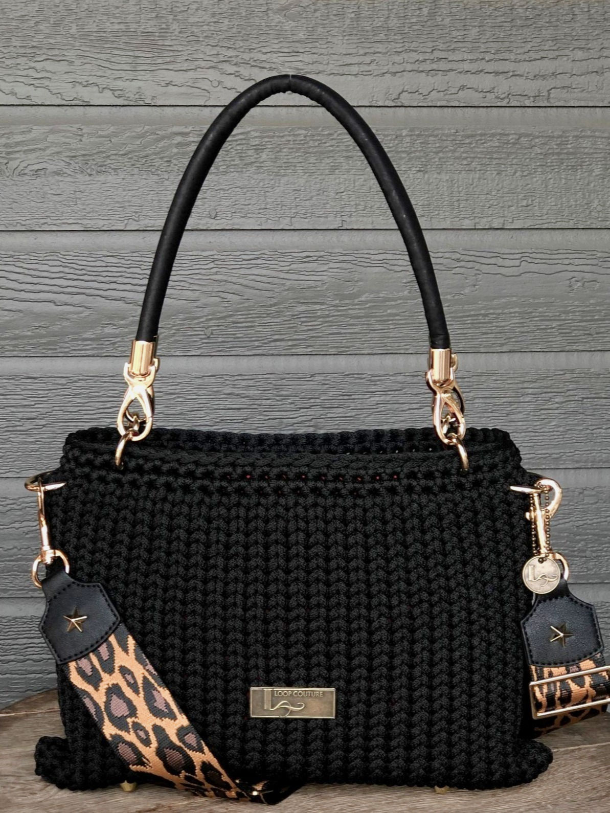 World Handbag - Black Leopard