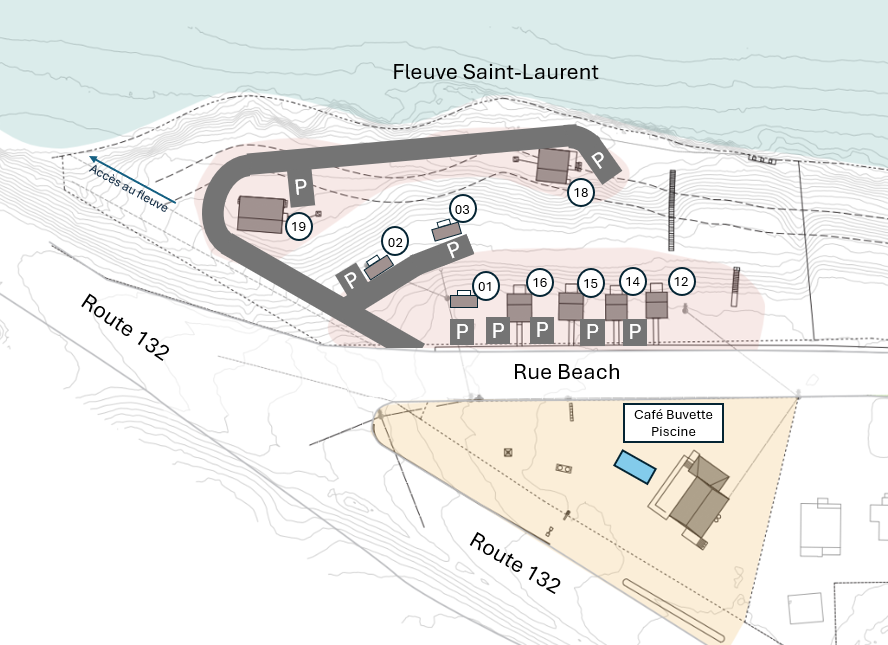 Plan du site Petit Metis
