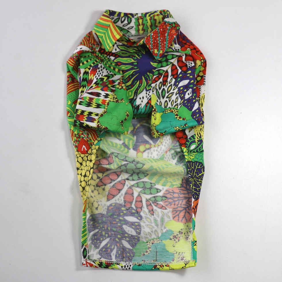 サムネイル： LIBERTY PRINT生地を使用したニットシャツ
